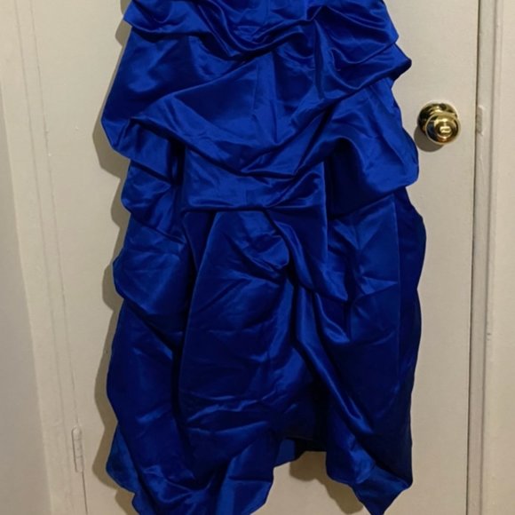 LAST CHANCE - Davids Bridal Horizon Bridesmaid Dress altered 2 - Picture 6 of 8